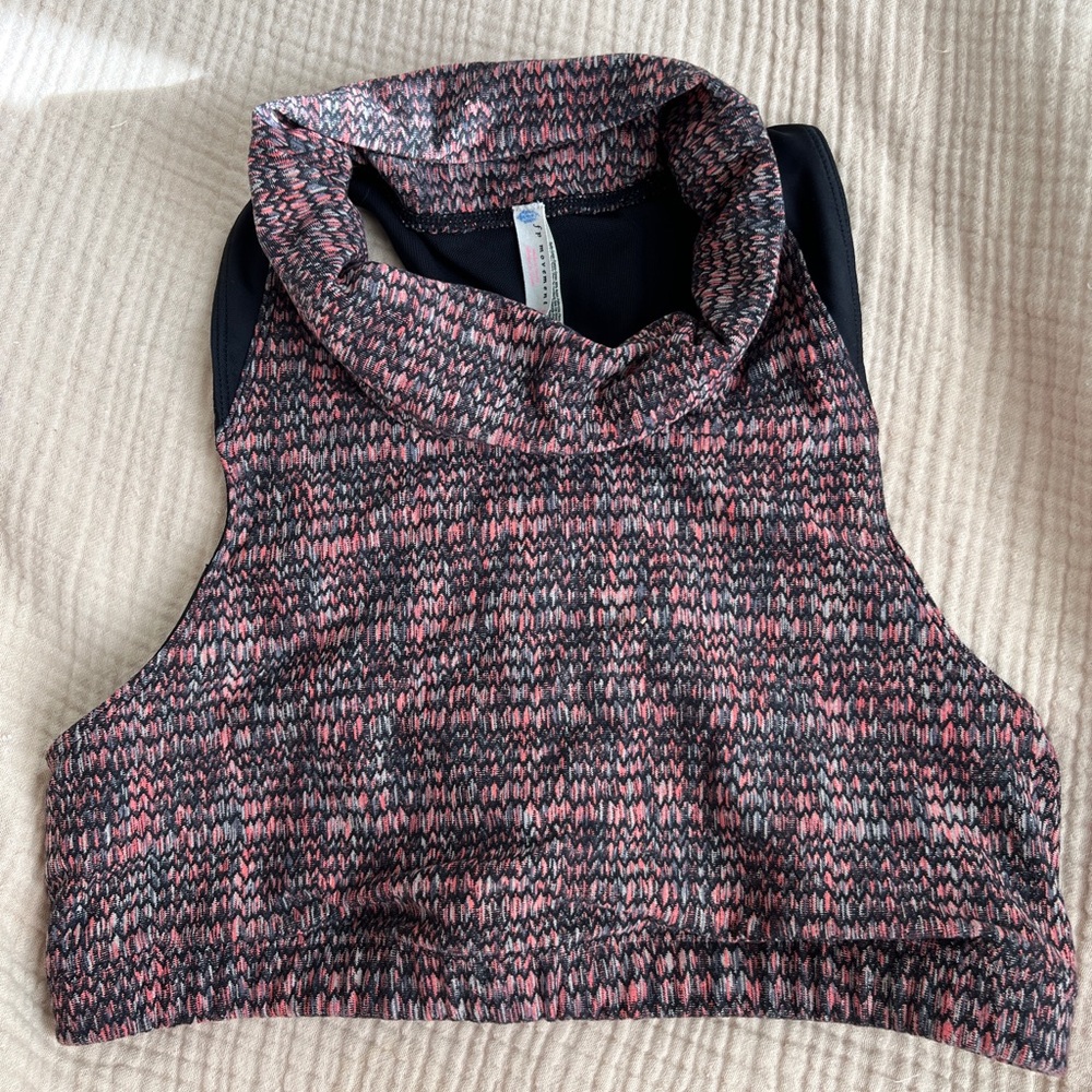 Fp Movement Mock Turtleneck Bra Top Size M - image 1